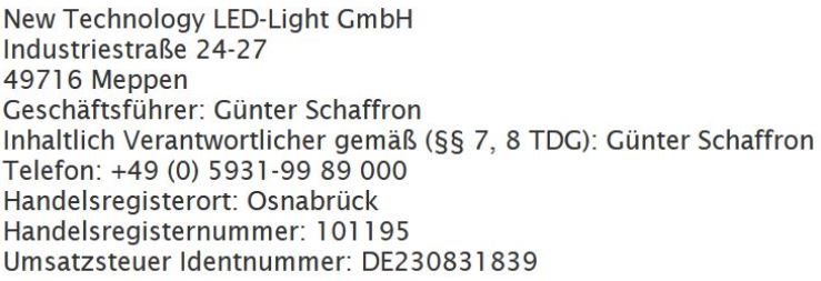 Impressum cornlights.de.ntligm.de