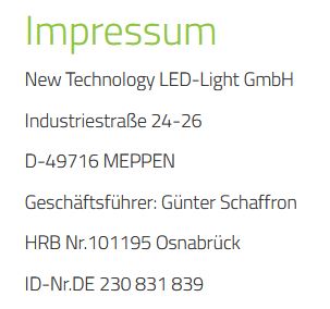 Impressum cornlights.de.ntligm.de